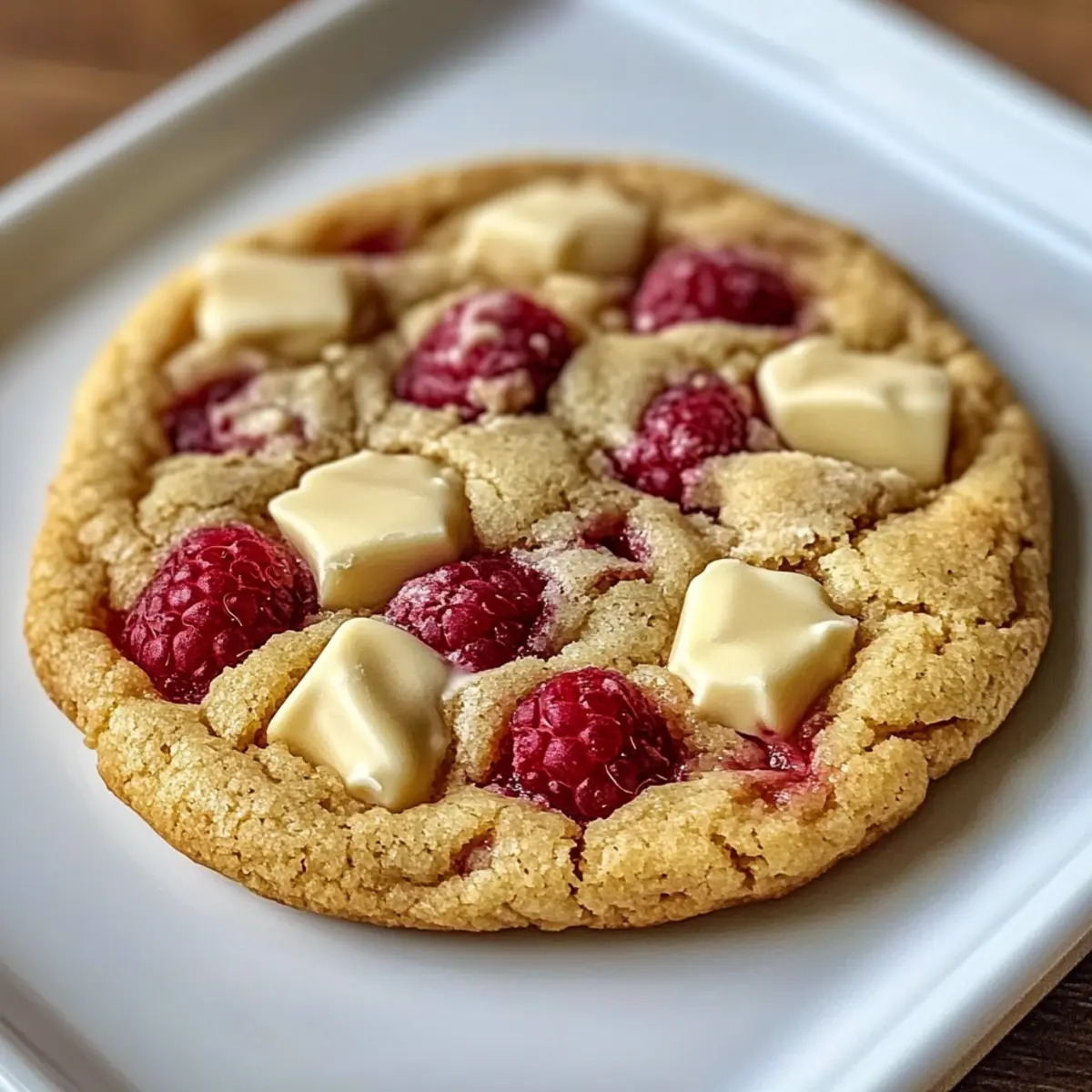Weiße Schokolade-Himbeer Cookies